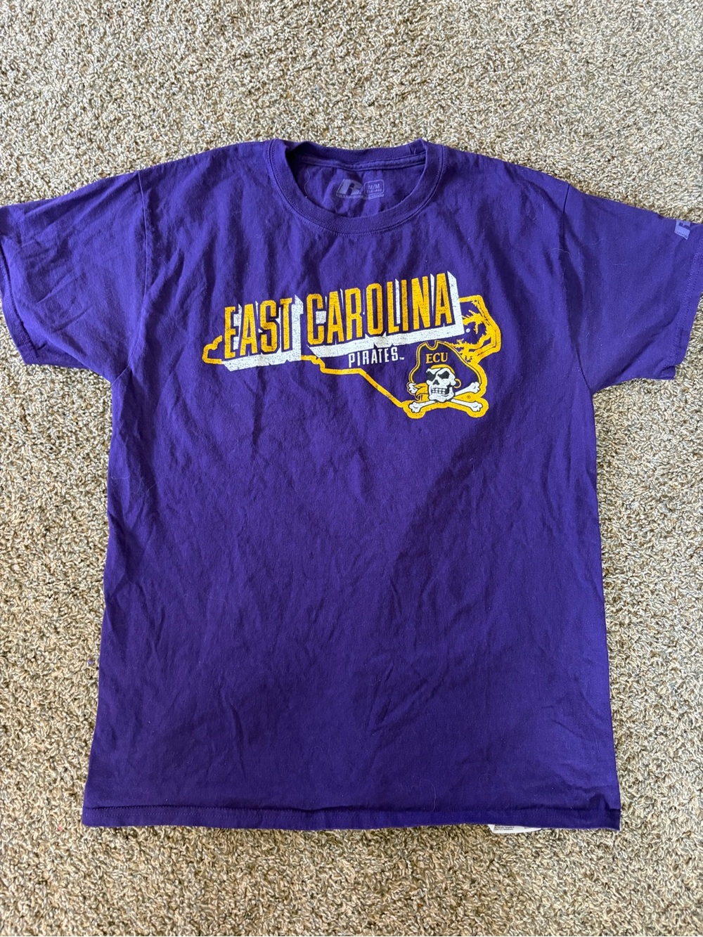 Russell Athletic Purple East Carolina Pirates Graphic Tee